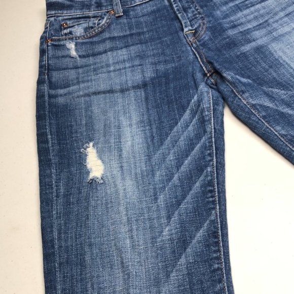 RARE 7 for ALL MANKIND JOSEFINA SKINNY BOYFRIEND 25x27 MADE IN USA ๐บ๐ธ - Picture 6 of 14